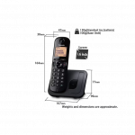 telefono inalambrico panasonic negro