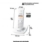 telefono inalambrico panasonic blanco